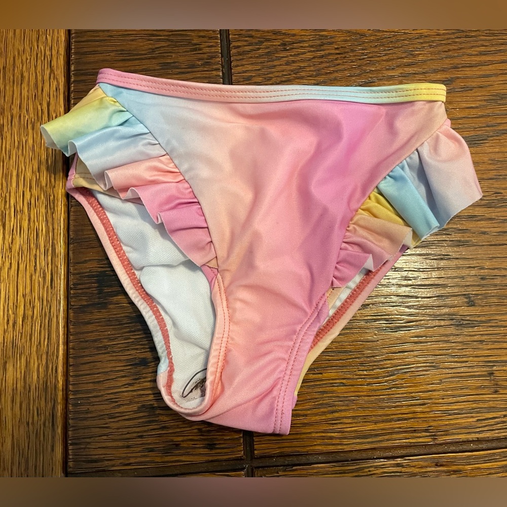 Disney White Lined Swimwear with Pink Trim